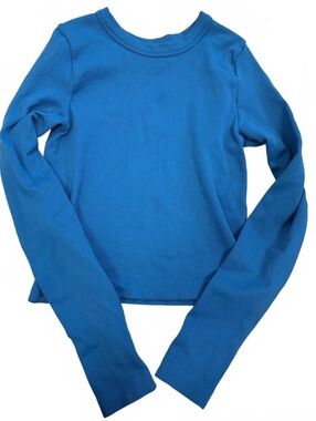 Happily Grey Blue Long Sleeve Top